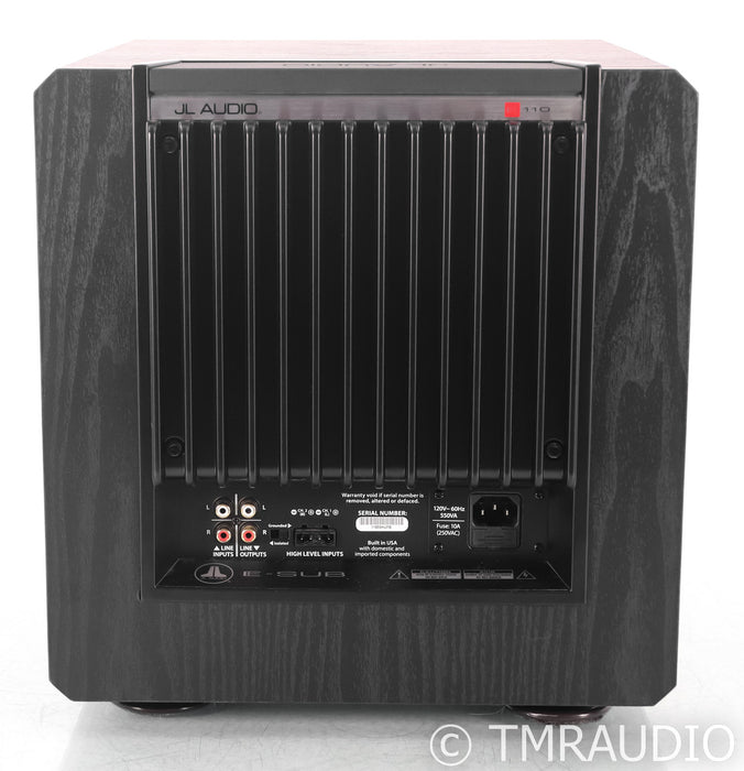 JL Audio E-Sub e110 10" Powered Subwoofer; Black Ash; E-110
