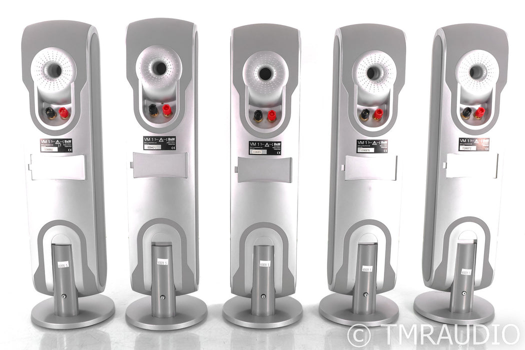 B&W VM1 Satellite Speakers; Set of 5; Silver