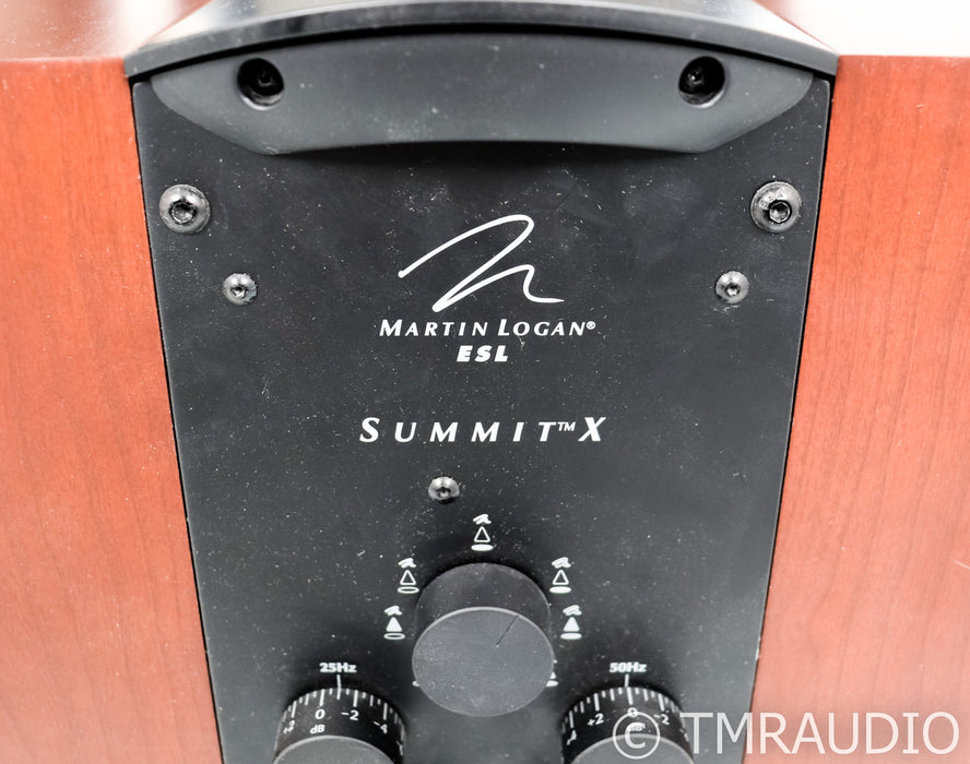 Martin Logan Summit X Electrostatic Floorstanding Speakers; Cherry Pair