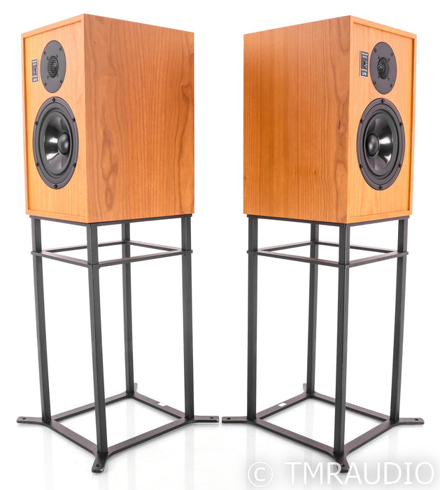 Graham Audio Chartwell LS6 Bookshelf Speakers; Cherry Pair w/ Stands; LS-6