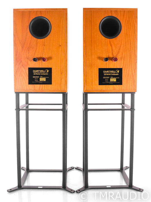 Graham Audio Chartwell LS6 Bookshelf Speakers; Cherry Pair w/ Stands; LS-6