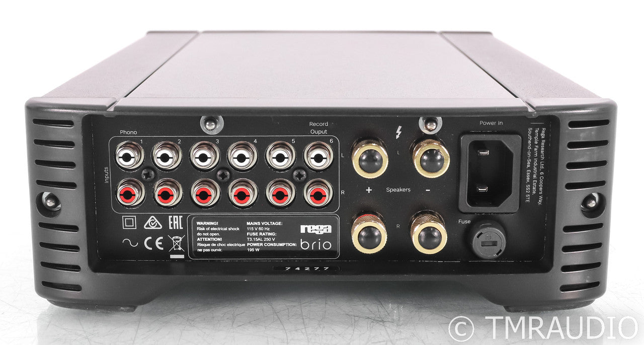 Rega Brio Stereo Integrated Amplifier; Black (Open Box)
