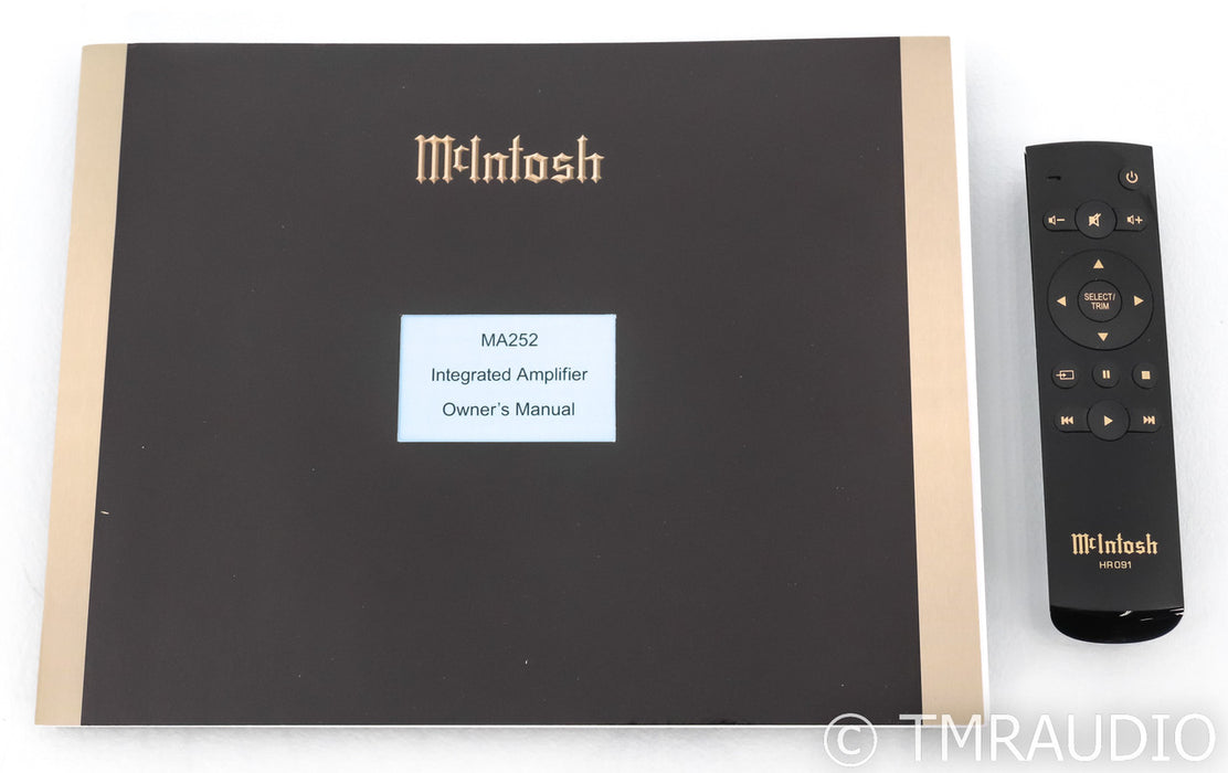 McIntosh MA252 Stereo Tube Hybrid Integrated Amplifier; MA-252; MM Phono; Remote
