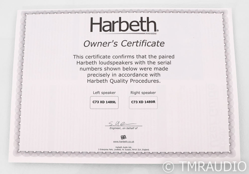 Harbeth HL Compact 7ES-3 XD Bookshelf Speakers; 7ES3; Tamo Ash Pair