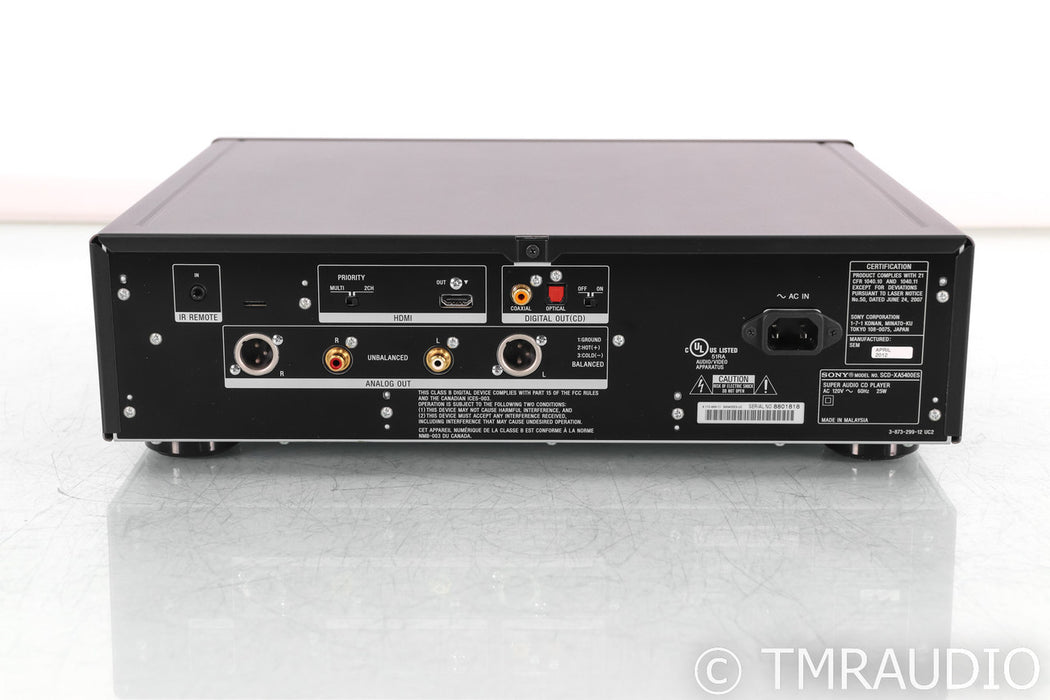 Sony SCD-XA5400ES SACD / CD Player; Black; Remote
