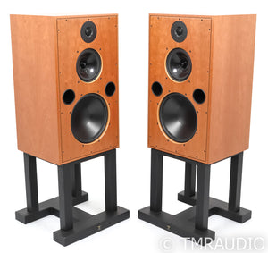 Harbeth 40.2 Floorstanding Speakers; Cherry Pair w/ Stands