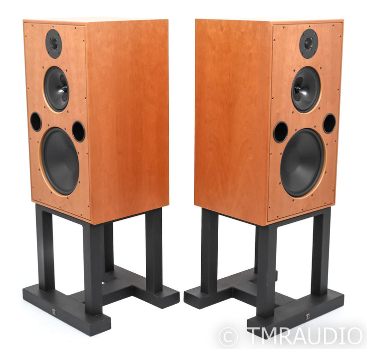 Harbeth 40.2 Floorstanding Speakers; Cherry Pair w/ Stands