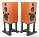 Harbeth 40.2 Floorstanding Speakers; Cherry Pair w/ Stands