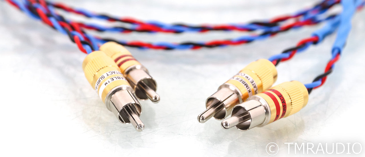 Kimber Kable PBJ RCA cables; 1.5m Interconnects; ULTRAPLATE