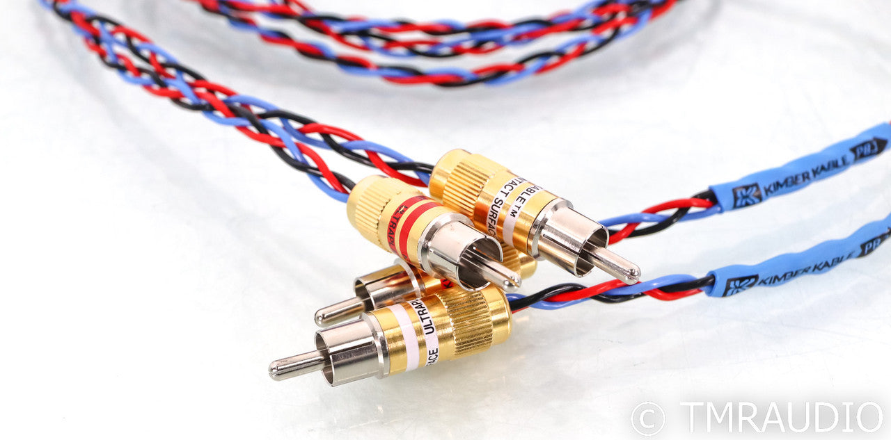 Kimber Kable PBJ RCA cables; 1.5m Interconnects; ULTRAPLATE