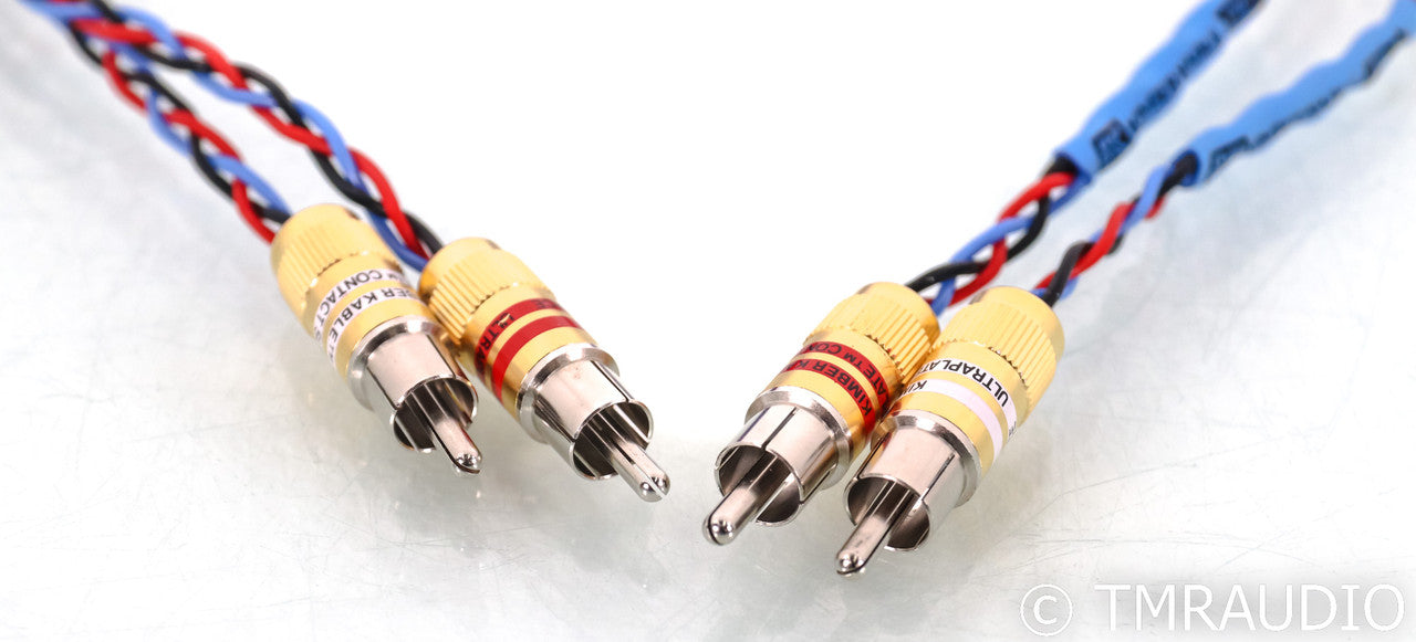 Kimber Kable PBJ RCA cables; 1.5m Interconnects; ULTRAPLATE