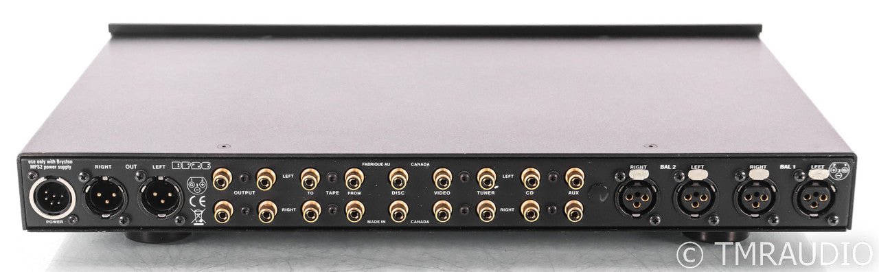 Bryston BP26 Stereo Preamplifier; PS-3 Power Supply; Black (No Remote)