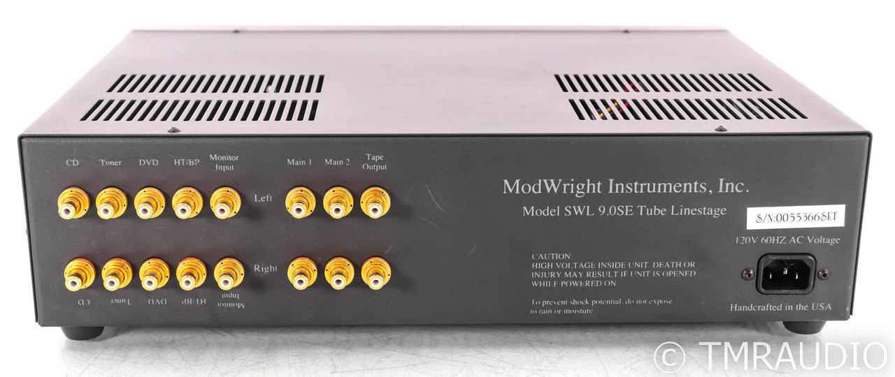 ModWright SWL 9.0SE Stereo Tube Preamplifier; Silver; Remote; SWL9.0 (Upgraded)