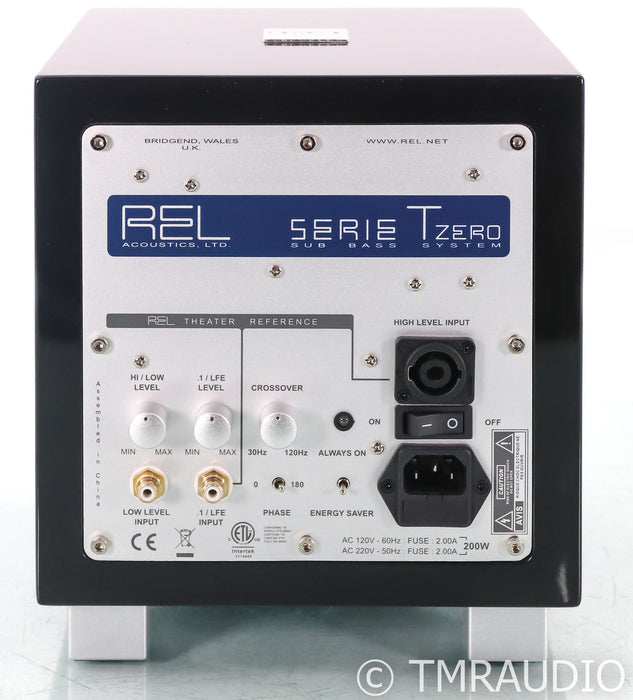 REL T/Zero 6.5" Powered Subwoofer; Gloss Black; TZero