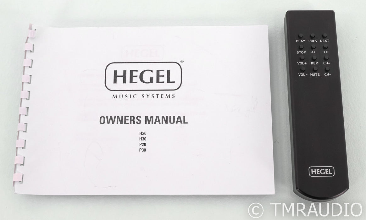 Hegel P20 Stereo Preamplifier; P-20; Black; Remote
