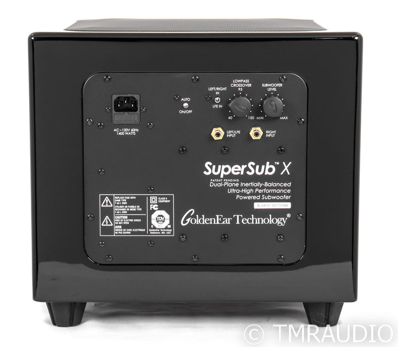 GoldenEar SuperSub X Dual 8" Powered Subwoofer; Black