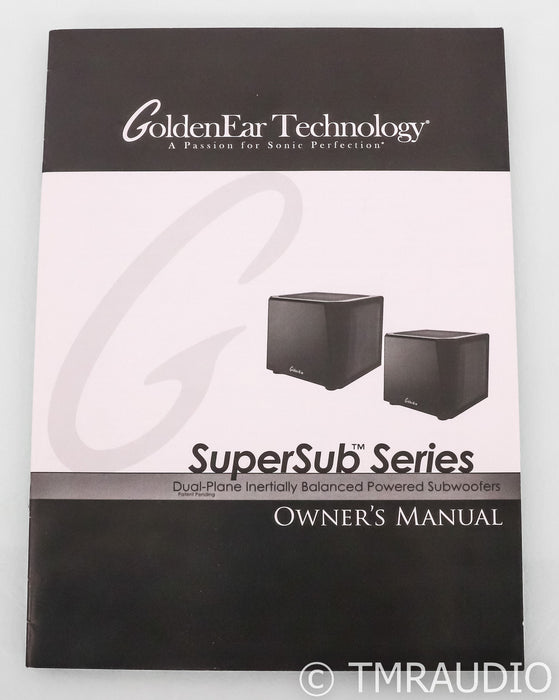 GoldenEar SuperSub X Dual 8" Powered Subwoofer; Black