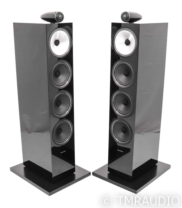 B&W 702 S2 Floorstanding Speakers; Gloss Black Pair; 702S2