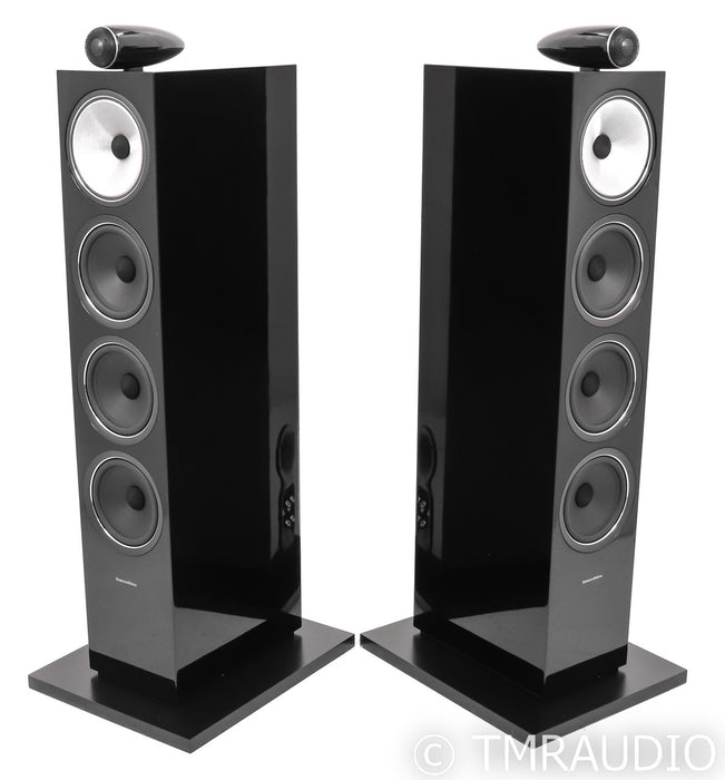 B&W 702 S2 Floorstanding Speakers; Gloss Black Pair; 702S2