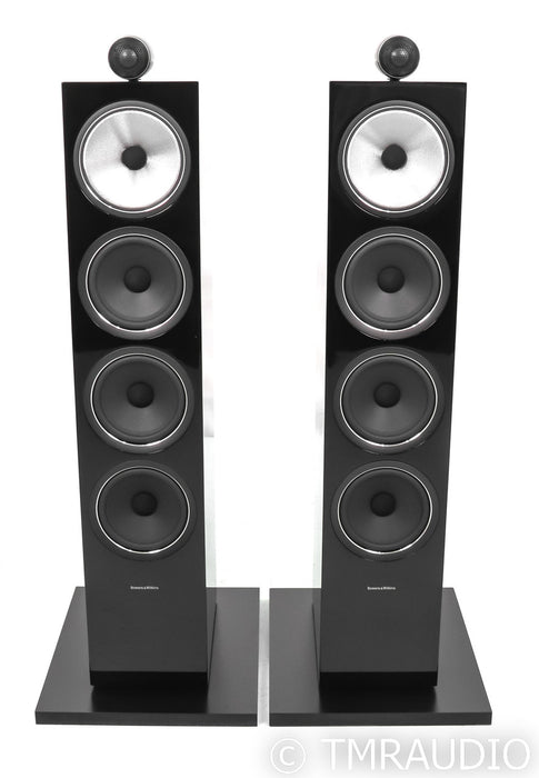 B&W 702 S2 Floorstanding Speakers; Gloss Black Pair; 702S2
