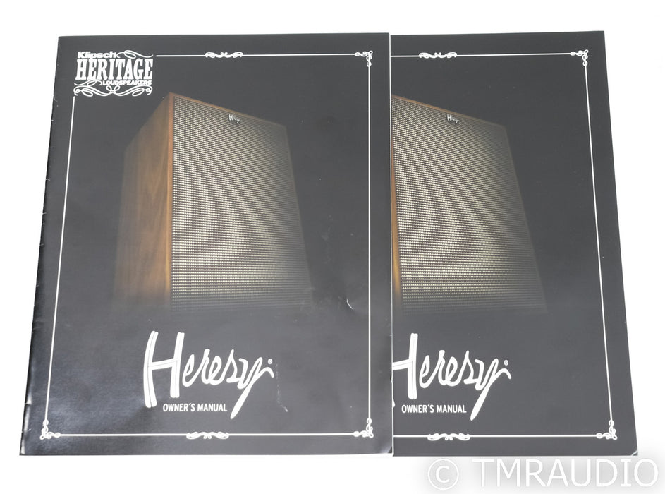 Klipsch Heritage Heresy IV Floorstanding Speakers; Natural Cherry Pair