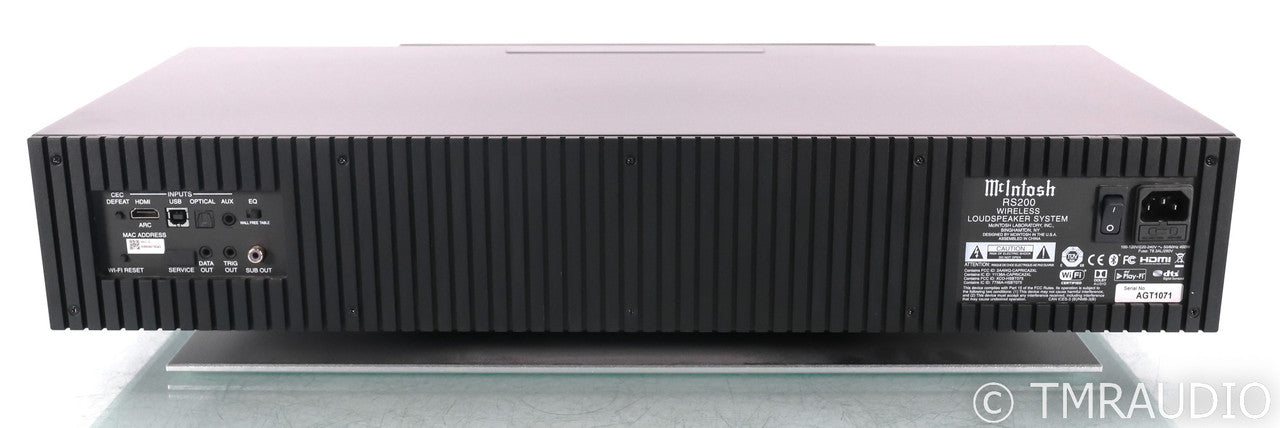 McIntosh RS200 Wireless Streaming Network Speaker; RS-200; DAC; Airplay; Remote