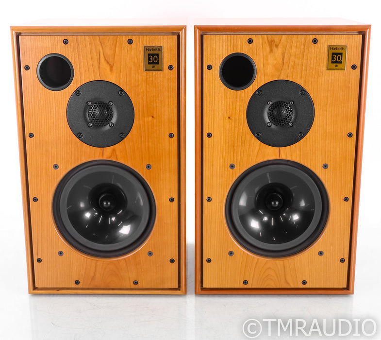 Harbeth 30.1 Bookshelf Speakers; Cherry Pair; Mastering Series
