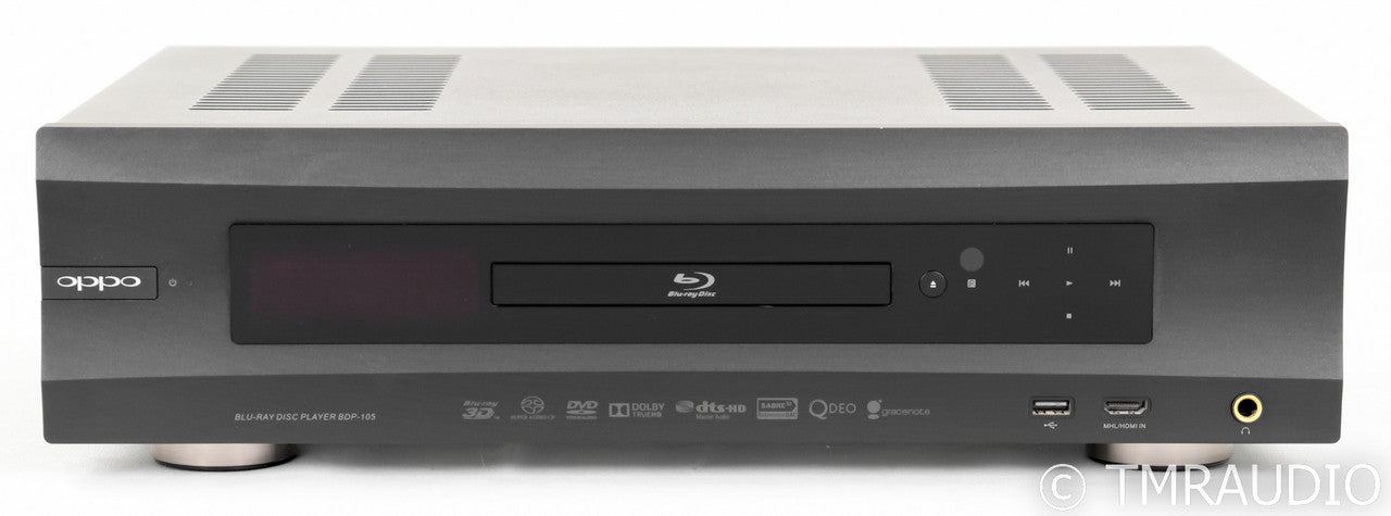 Oppo BDP-105 Universal Disc Player; Remote; Black; CD / SACD / DVD / Blu Ray