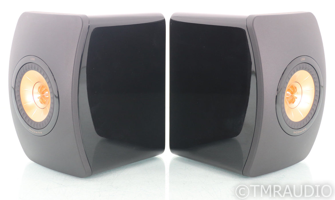 KEF LS50 Bookshelf Speakers; Black Pair; LS-50