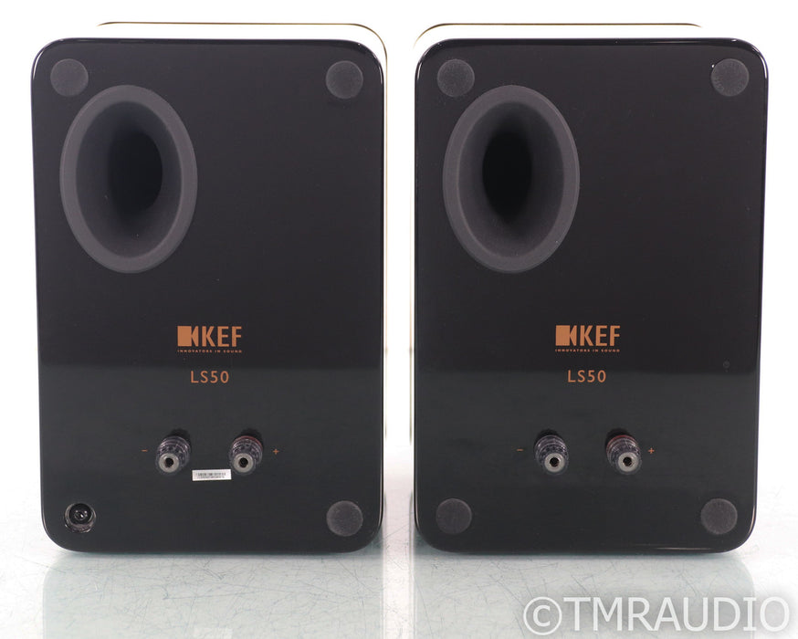 KEF LS50 Bookshelf Speakers; Black Pair; LS-50
