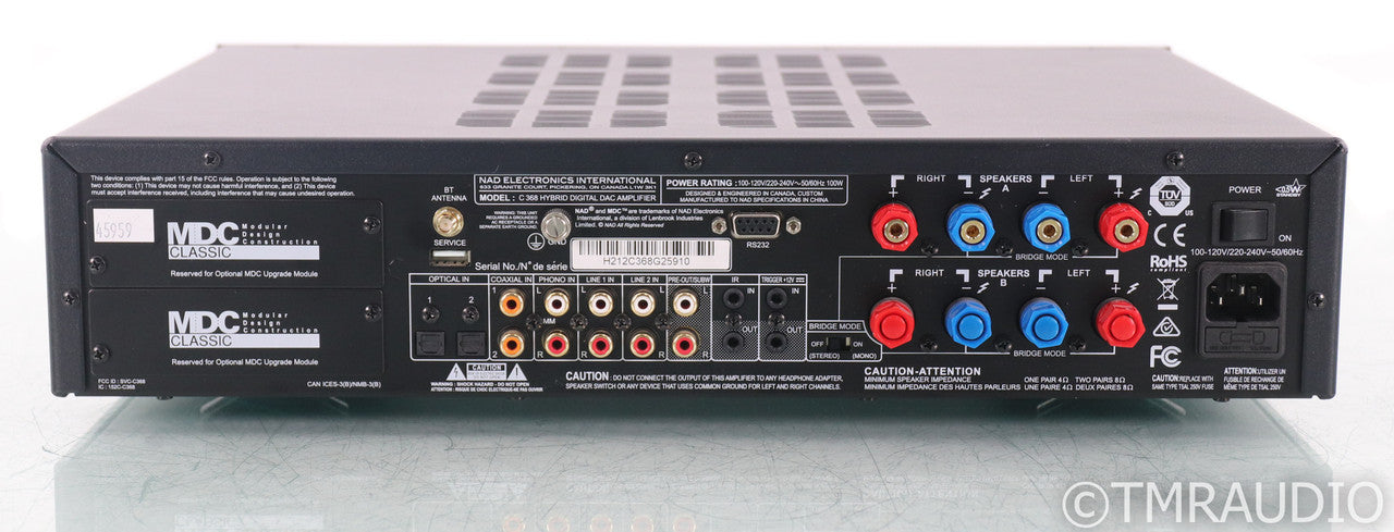 NAD C368 Stereo Integrated Amplifier; C-368; Remote