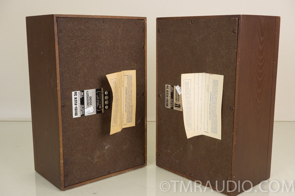 University Sound Mini-flex 3A Vintage Compact Bookshelf Speakers