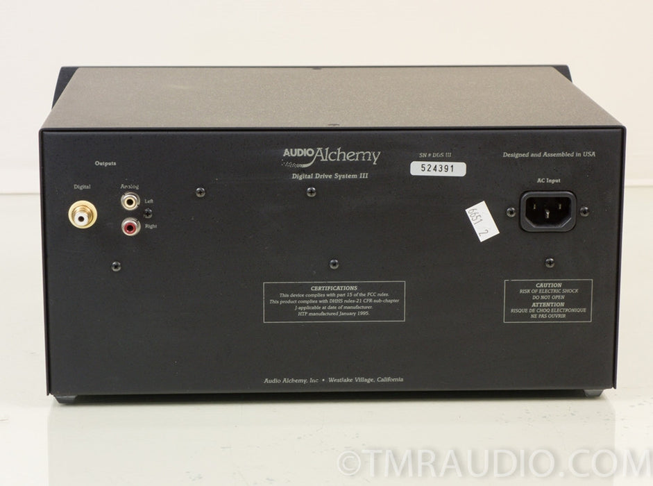Audio Alchemy Digital Drive System III Cd Player / Audiophile Transport