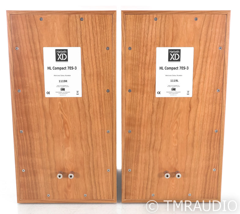 Harbeth Compact 7ES-3 XD Bookshelf Speakers; C7ES3; Cherry Pair