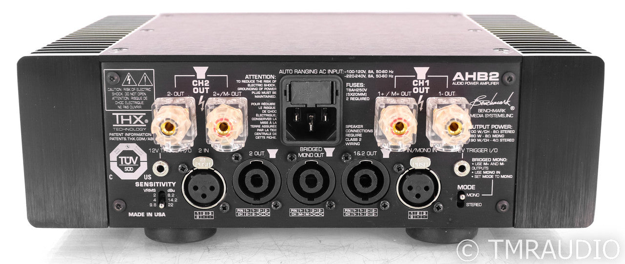 Benchmark AHB2 Stereo Power Amplifier; Silver