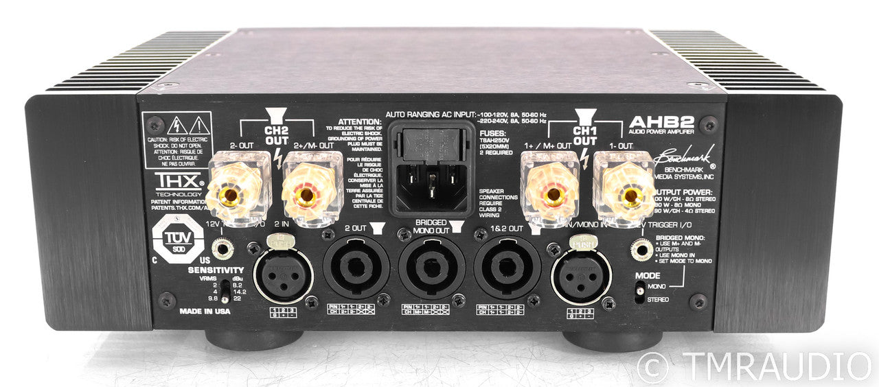 Benchmark AHB2 Stereo Power Amplifier; Silver