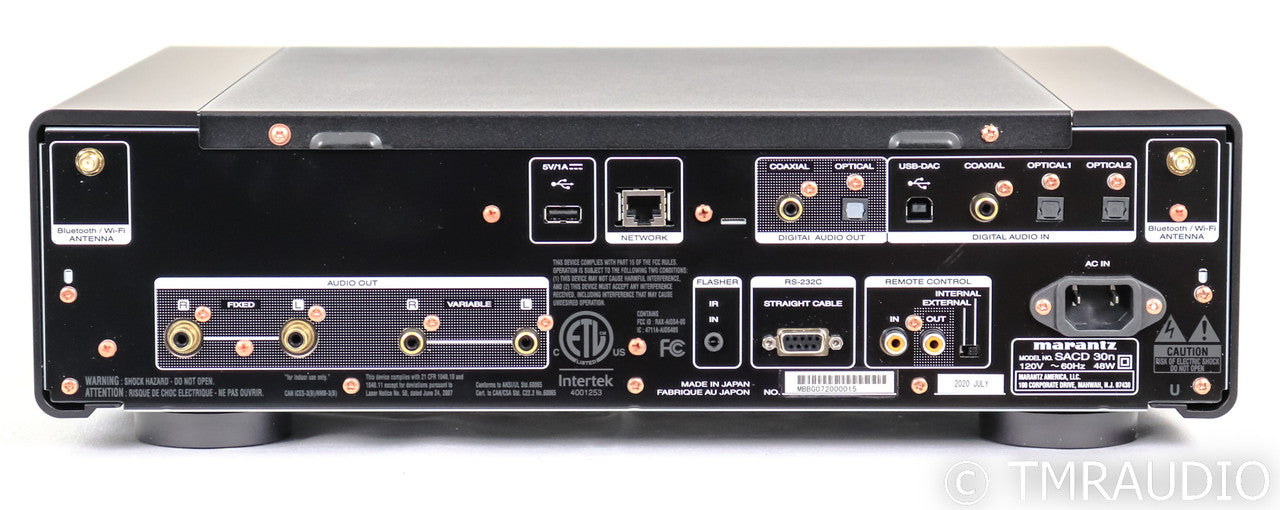 Marantz SACD 30n Network Streamer / DAC / CD / SACD Player; Remote; Black
