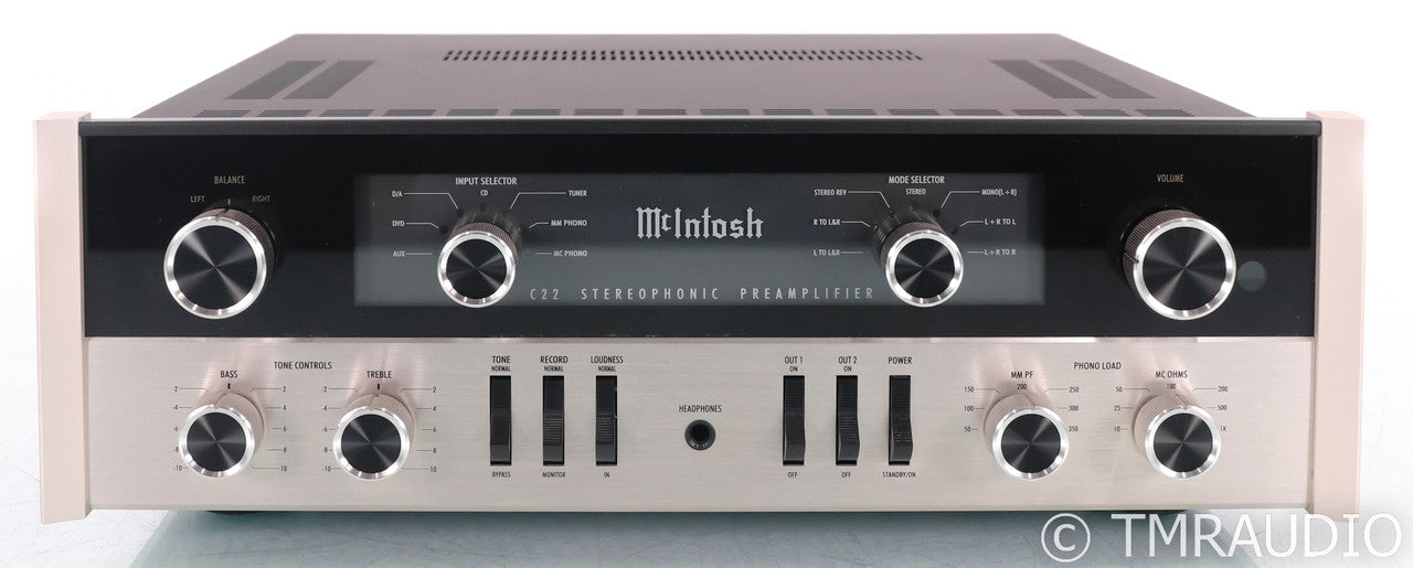 McIntosh C22 Stereo Tube Preamplifier; MM / MC Phono; Remote; C-22