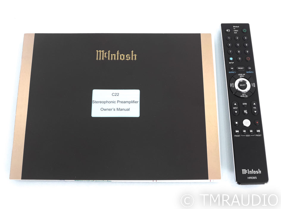 McIntosh C22 Stereo Tube Preamplifier; MM / MC Phono; Remote; C-22