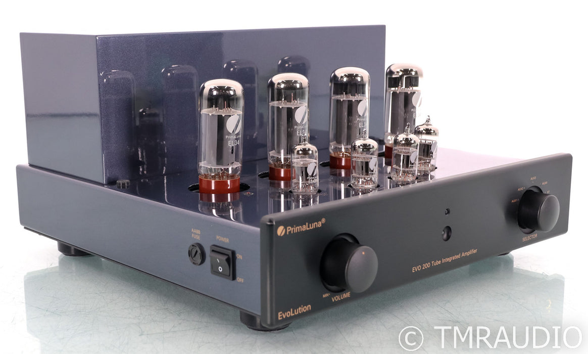 PrimaLuna Evo 200 Stereo Tube Integrated Amplifier; Remote; MM Phono; Black
