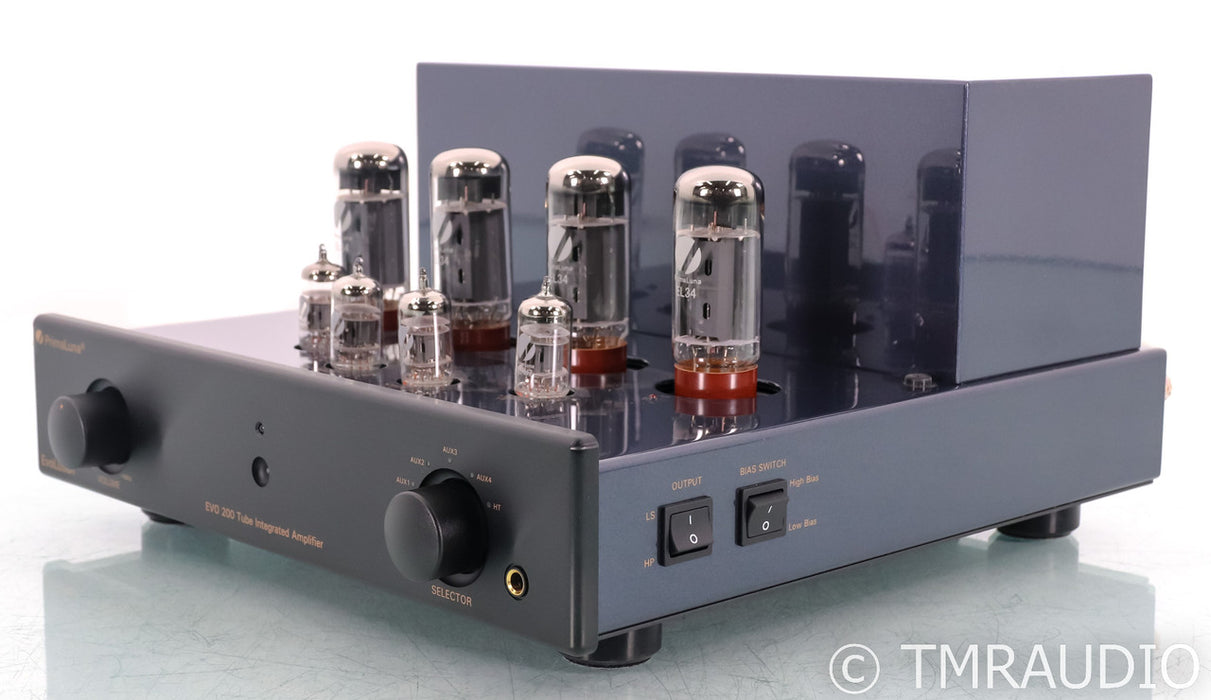 PrimaLuna Evo 200 Stereo Tube Integrated Amplifier; Remote; MM Phono; Black