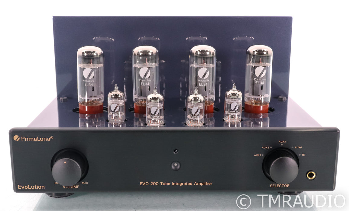 PrimaLuna Evo 200 Stereo Tube Integrated Amplifier; Remote; MM Phono; Black