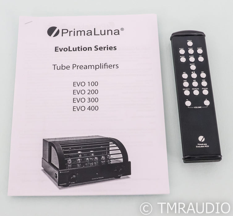 PrimaLuna Evo 400 Stereo Tube Preamplifier; Remote; MM Phono; Black