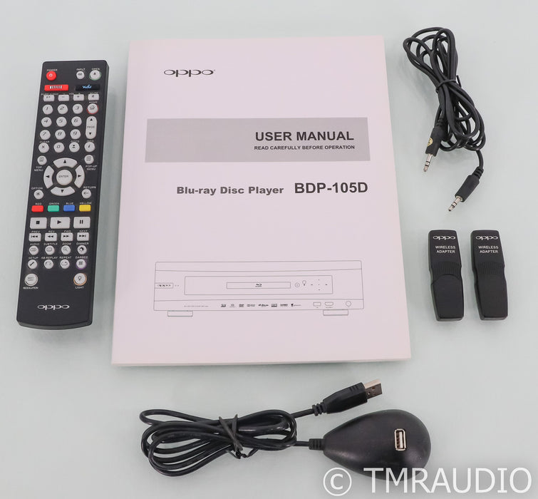 Oppo BDP-105D Universal Disc Player; CD / SACD / DVD / Blu-Ray; Remote; Darbee