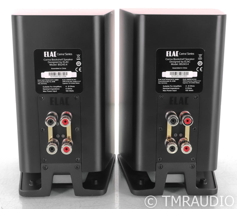 Elac Carina BS243.4 Bookshelf Speakers; BS-243.4; Black Pair