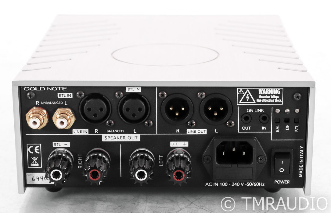 Gold Note PA-10 Stereo Power Amplifier; Silver; PA10