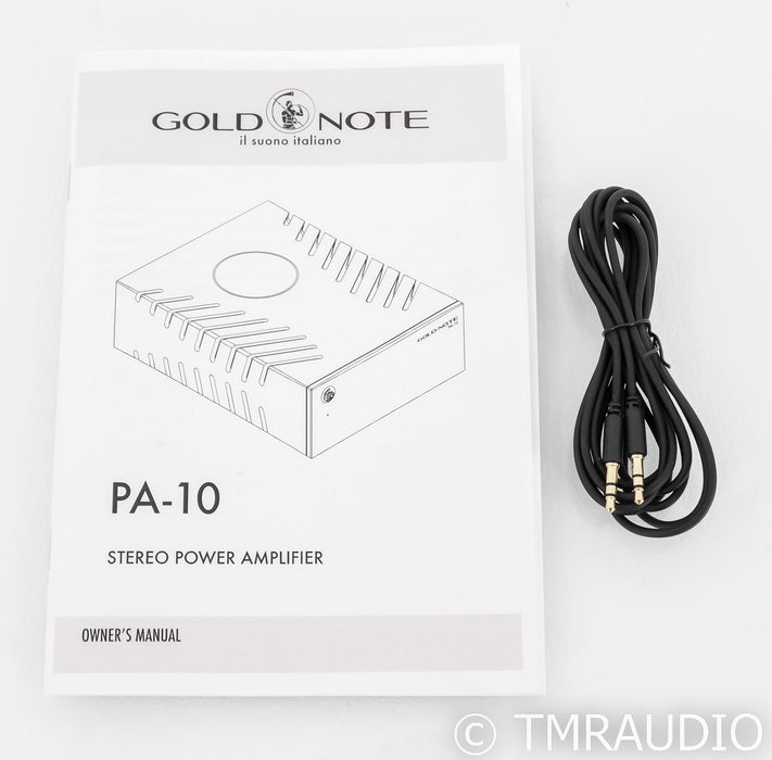 Gold Note PA-10 Stereo Power Amplifier; Silver; PA10