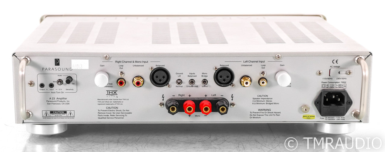 Parasound Halo A23 Stereo Power Amplifier; Silver