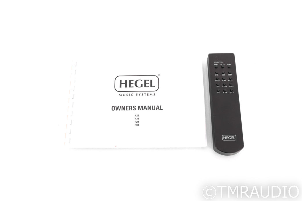 Hegel P20 Stereo Preamplifier; P-20; Black; Remote (1/1)