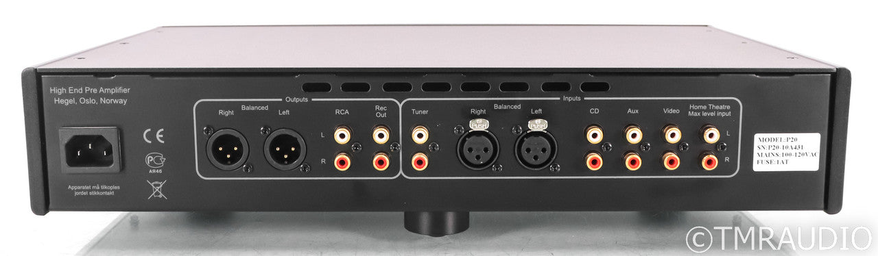 Hegel P20 Stereo Preamplifier; P-20; Black; Remote (1/1)